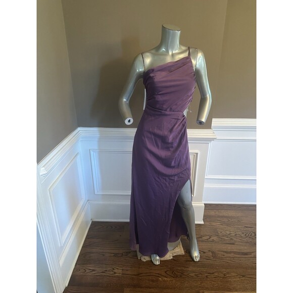 Princess Polly Dresses & Skirts - NWT PRINCESS POLLY One Shoulder Purple Maxi Dress Sz 4